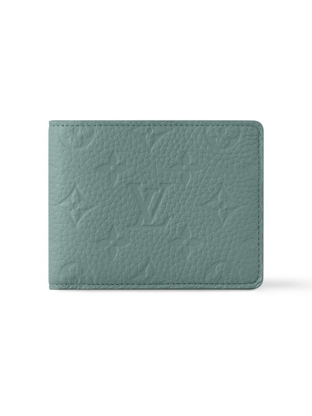 Louis Vuitton Sage Green Multiple Wallet in Taurillon Leather *Limited Edition*